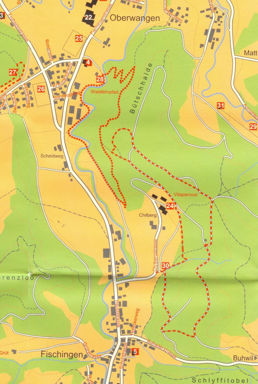 Karte Waldlehrpfad